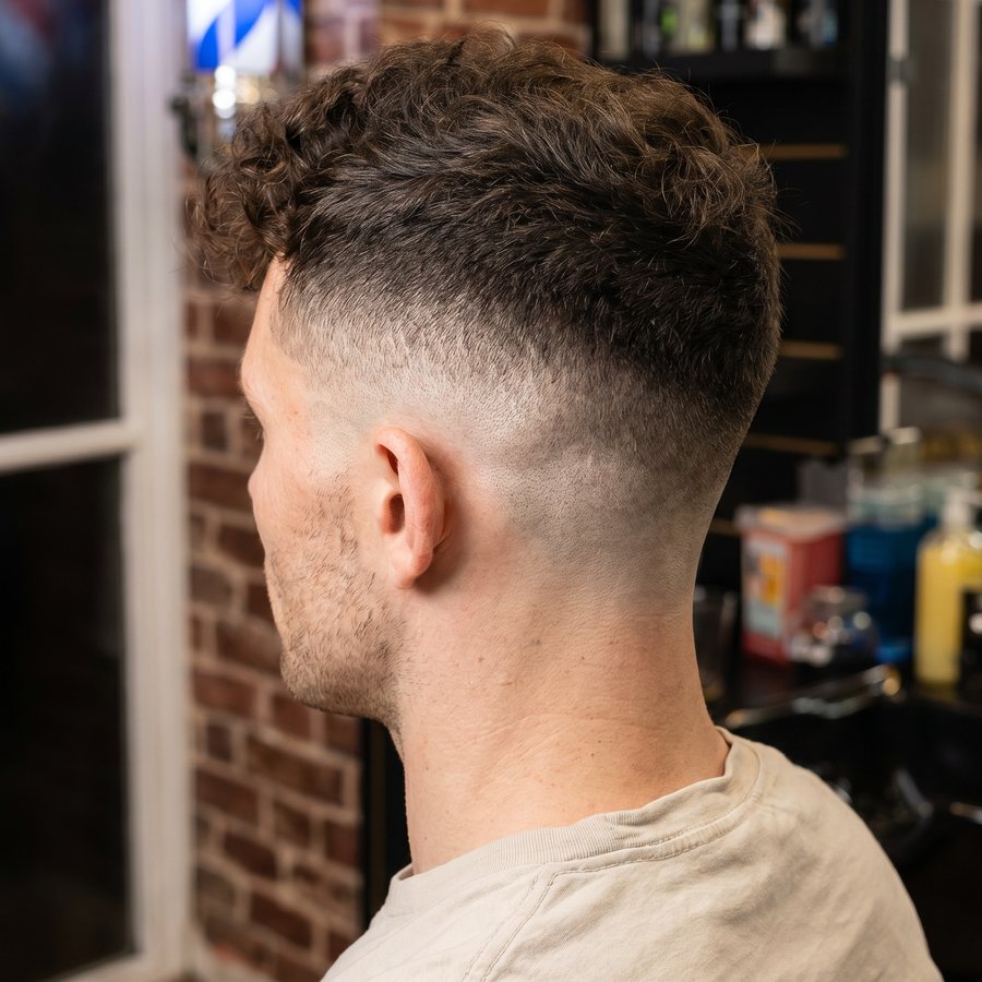 Fade trim haircut